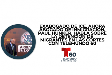 Exabogado de ICE, ahora abogado de inmigración, Paul Hunker, habla sobre la detención de migrantes en las cortes con Telemundo 60